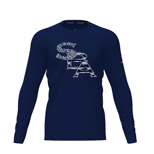 [CUS-DRIF-TEES-PER-CNK-LSL-NVY-YXS-LOGO1] Dri Fit Performance T-Shirt (Youth XS, Navy, Logo 1, Long Sleeve)