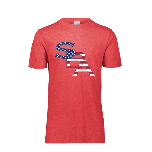 [FTSCUBRD-AS-LOGO1] Decker Men's Tri-Blend T-Shirt - Short Sleeve (Adult S, Red, Logo 1)