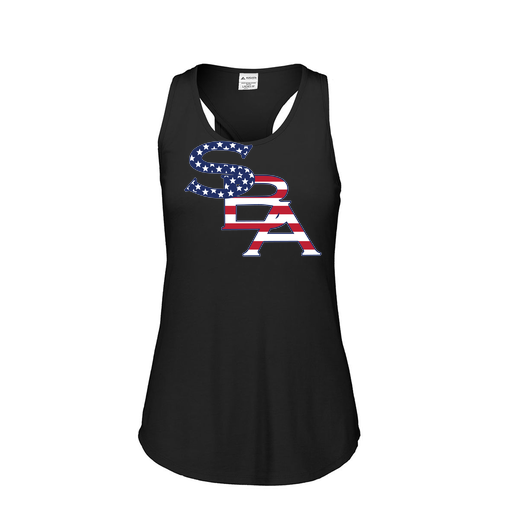 [3078.K94.S-LOGO1] Ladies Tri Blend Tank Top (Female Adult S, Black, Logo 1)