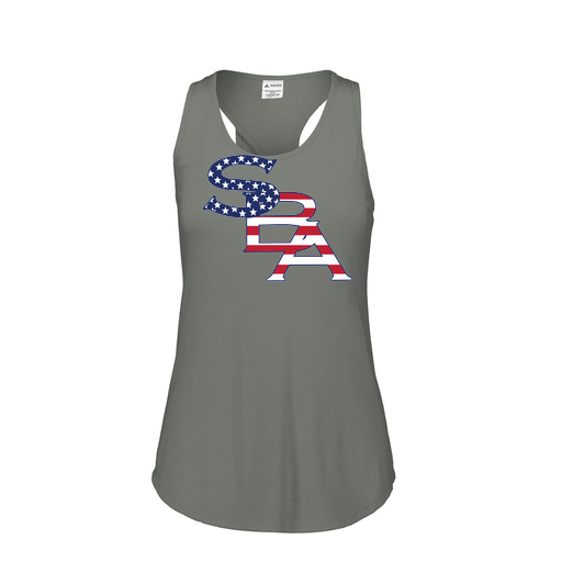 [3078.013.S-LOGO1] Ladies Tri Blend Tank Top (Female Adult S, Gray, Logo 1)