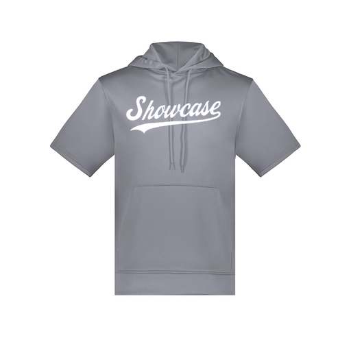 [6871.059.S-LOGO3] Men's Dri Fit Short Sleeve Hoodie (Adult S, Gray, Logo 3)