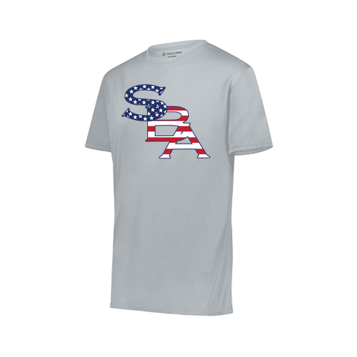 [222818.099.S-LOGO1] Men's Movement Dri Fit Shirt (Adult S, Silver, Logo 1)