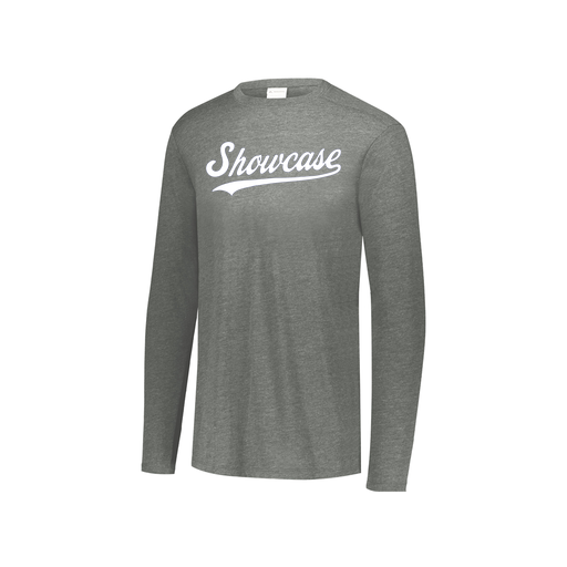 [3076.013.S-LOGO3] Youth LS Ultra-blend T-Shirt (Youth S, Gray, Logo 3)