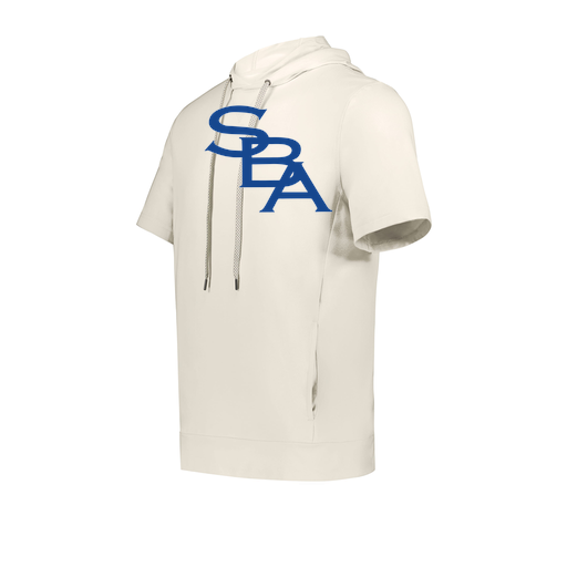 [222605-WHT-YS-LOGO2] YOUTH VENTURA SOFT KNIT SHORT SLEEVE HOODIE (Youth S, White, Logo 2)